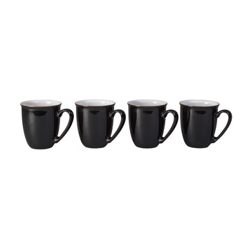 Elements Black 4 Piece Mug/Beaker set Denby